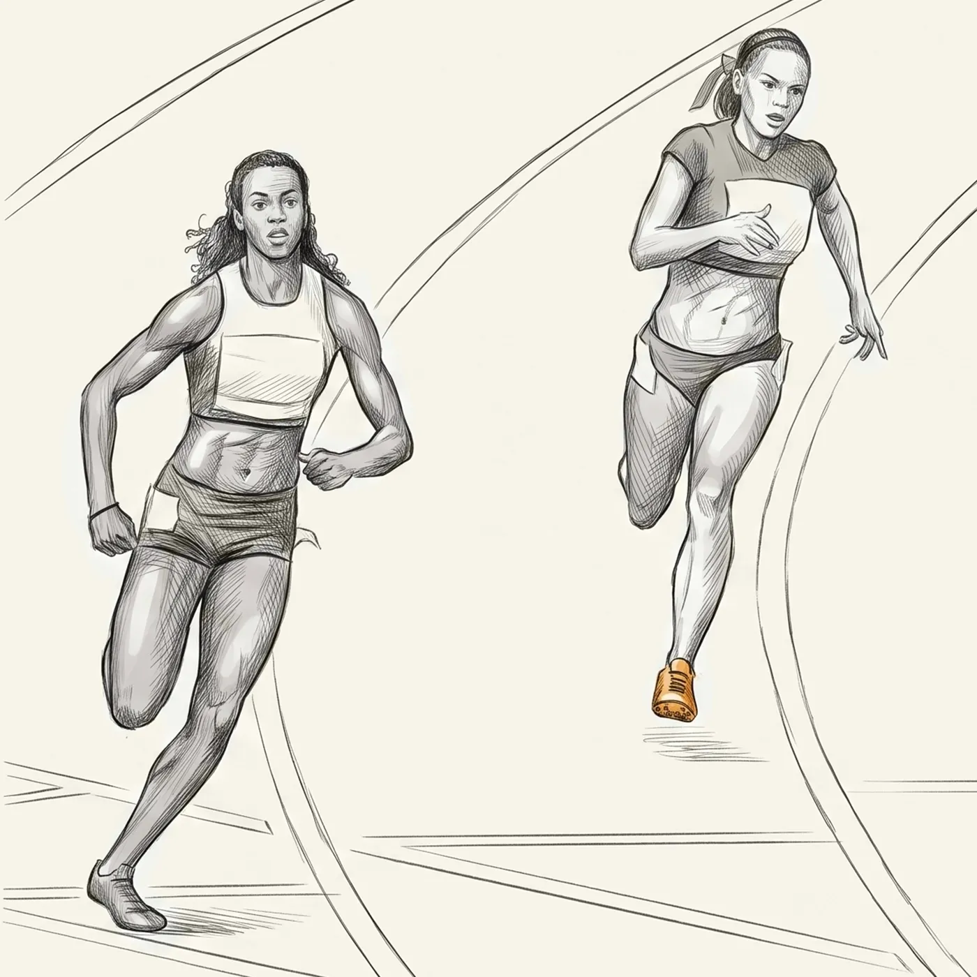 Illustration of an athlete running confidently after recovering from injury