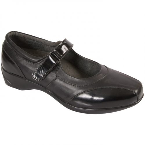 Verity-black-orthopedic-shoe